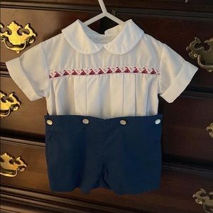 12 months Boutique Baby Boy Romper